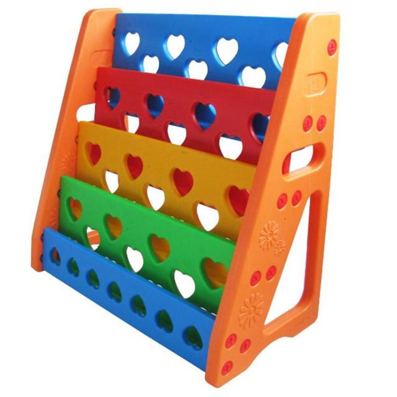 Kids Book Shelf Plastic School Nursery Furniture Kindergarten Holder Shelf Book Rack