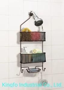 3 Tier Metal Bathroom Wire Organizer Shelf Shower Caddy-Shower Rack Kfs60077