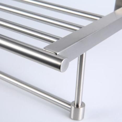 Towel Rack with Towel Bar Holder Stainless Steel Towel Shelf