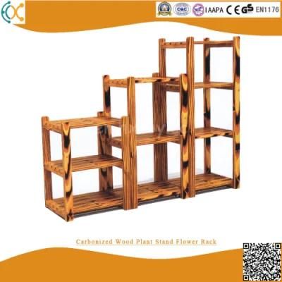 Carbonized Wood Plant Stand Flower Rack