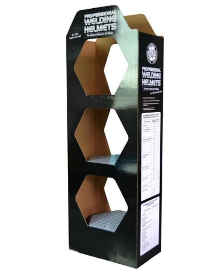 Cardboard Display Stand, Cardboard Floor Display Rack, Corrugated Cardboard Paper Display Stand