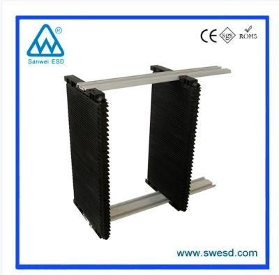 Plastic Black Conductive ESD PCB Circulation Rack with PCB for Electronics Product