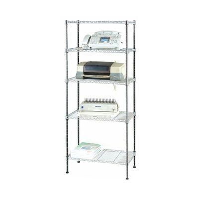 5 Tiers Chrome Plated Finish Wire Display Rack Shelves Stacking Racks