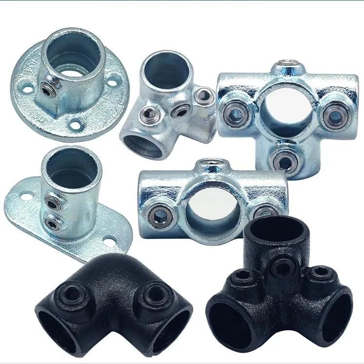 Natural Base Flange Pipe Clamp Joints for 26.9mm Pipe Fittings