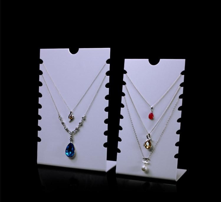 Promotion Fashion Jewelry Display Acrylic Necklace Holder Rack