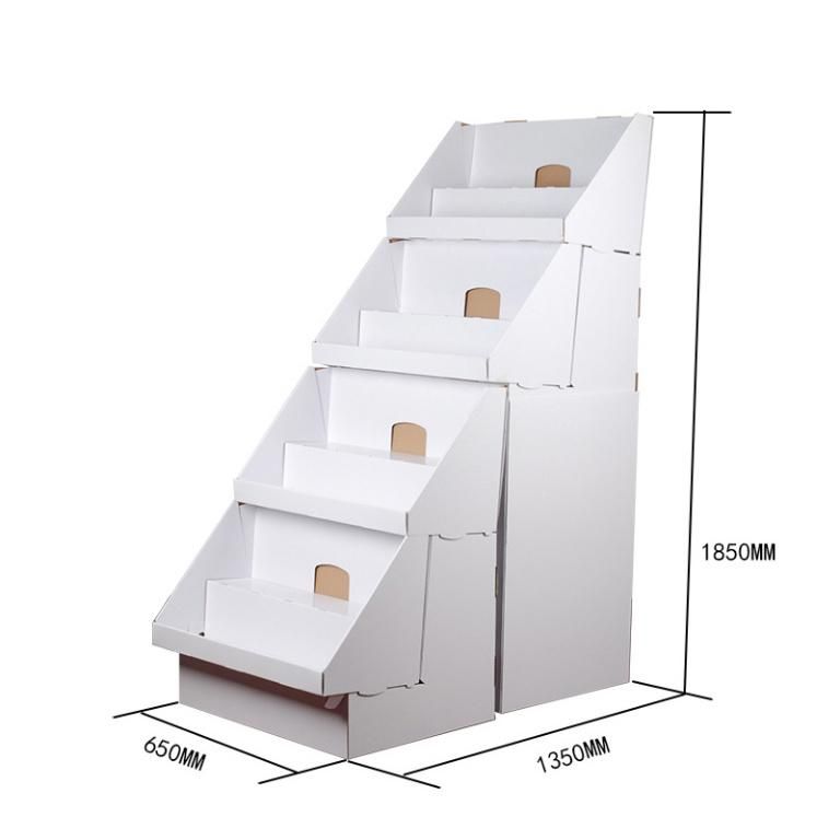 Custom Printed Colorful Cardboard Luxury Cosmetic Display Stand