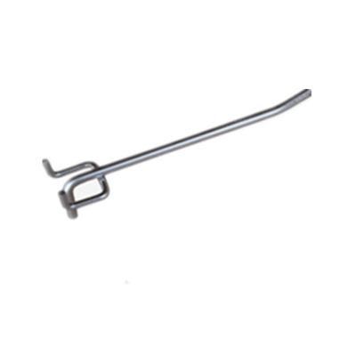 Metal Single Orifice Plate Wire Galvanized Zinc Supermarket Shelf Hooks