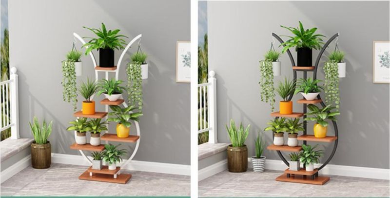 Modern Wood Flower Stand Flower Pot Stand for Living Room