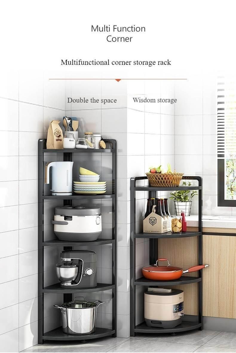 Microwave Oven Storage Rack Multi-Layer Kitchen Corner Rack