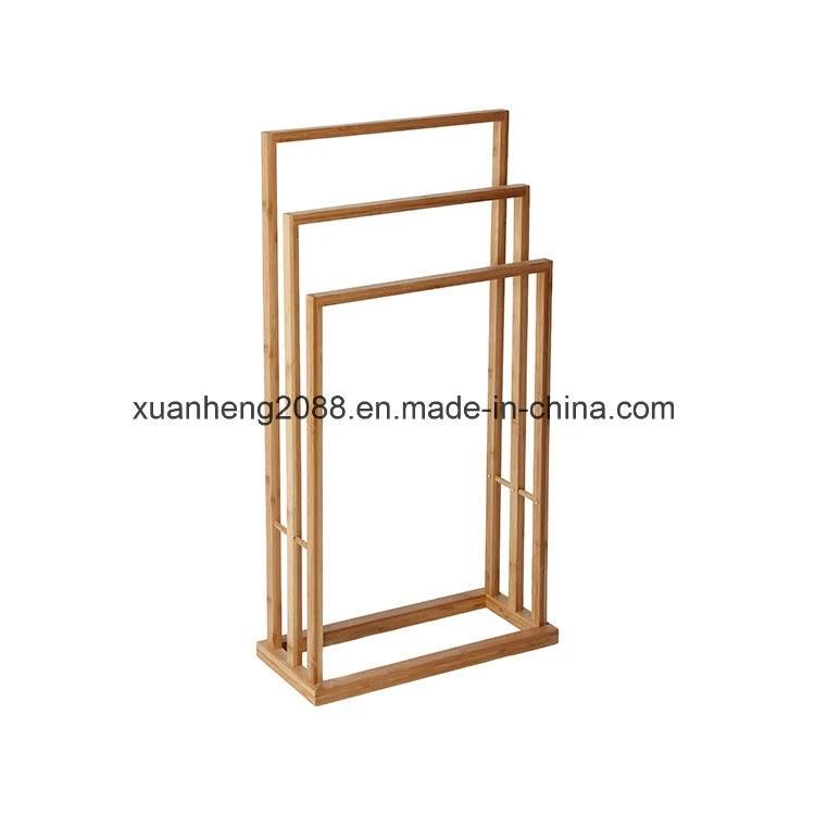 Bamboo Rack Living Room Shelf Standing Shelves Combination Flower Rack