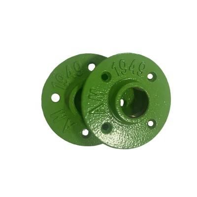 Green Malleable Iron Pipe Fittings Floor Flanges for Shelf Bracket