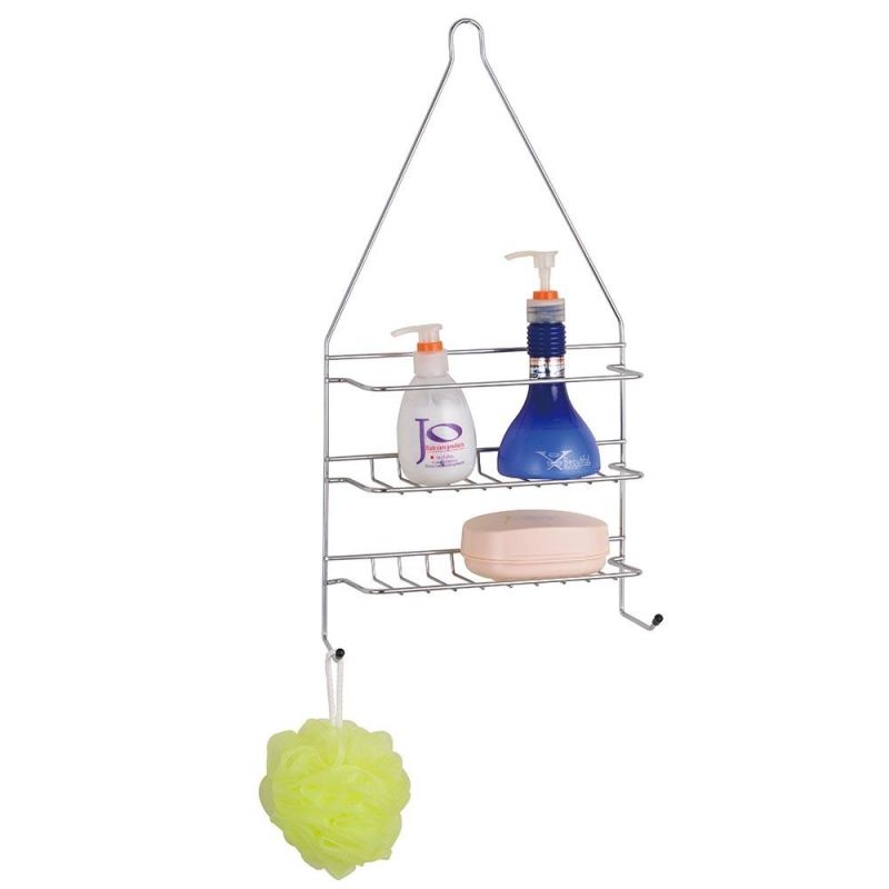 Corner Shelf Bathroom Storage Shelves Wall-Free Punching Shower Rack