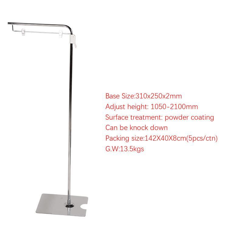 Supermarket Store Height-Adjustable Display and Labeling Stand Sign Holder