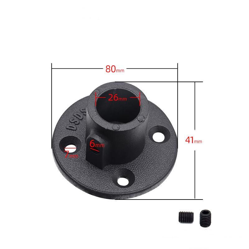 Aluminium Alloy Floor Flange 4 Holes Key Clamp for Pipe Nipples with Screws