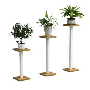 Wooden Flower Plant Display Shelf Rack, Home Furniture Floor Stand Side Flower Plants Rack