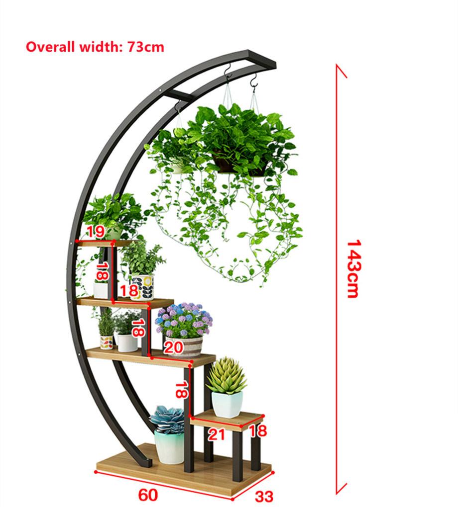 Living Room Flower Stand Pot Rack Indoor Green Floor Flower Stand