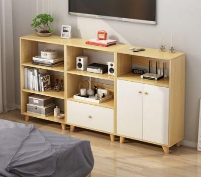 Modern Minimalist Bed End Shelf Storage Cabinet