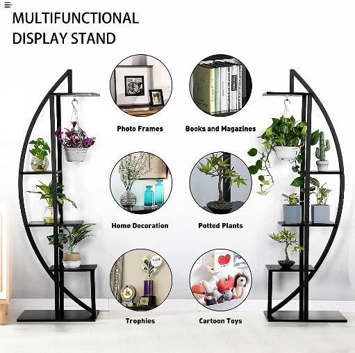 Unique Curved Design Plant Rack