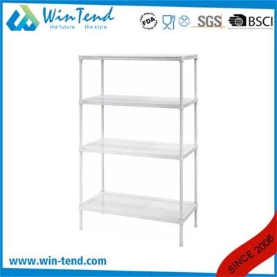 Restaurant Adjusting Black Plate Storage Rack Shelf Perforated Storage Rack