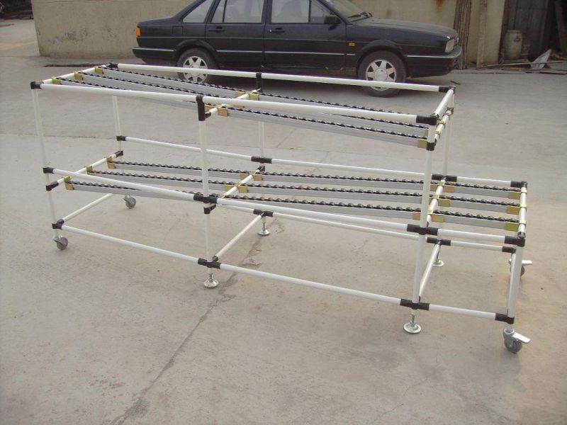 Frist in Frist out Roller Tracking Rack, Flow Rack, Storage Rack, Steel Rack, Flexible Production Line