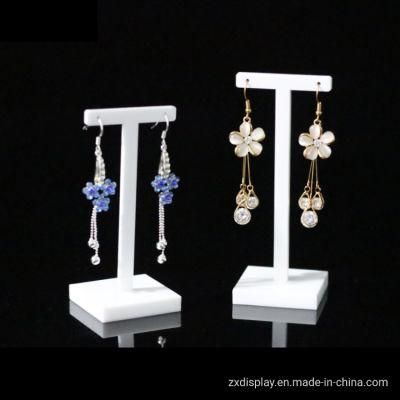Luxury White Acrylic Earring Tree Plexi Stand for Jewelry Displays