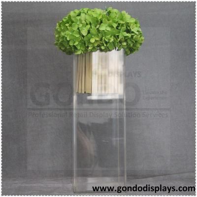 Hot Sale Factory Wholesale Wedding Square Acrylic Flower Stand