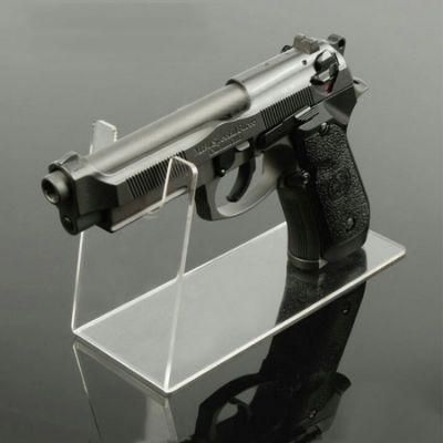Clear Acrylic Pistol Gun Display Stand