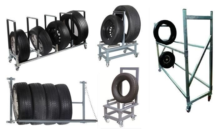 One Tire Holding Storage Rack for Tire Change Shops