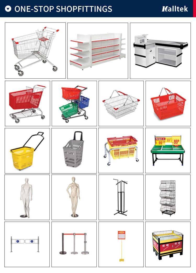 Supermarket Steel-Wood Display Stand Fruit and Vegetable Shelf Rack