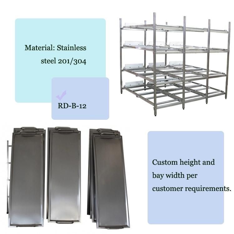 Factory Price Most Popular Corpse Racks Cadaver Shelves Mortuary Equipment Mortuary Rack