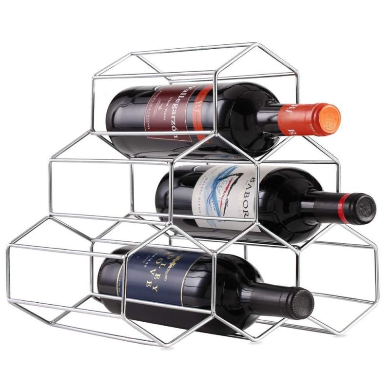3 Tier Countertop Wine Rack Red Wine Holder Shelf Storage Rack
