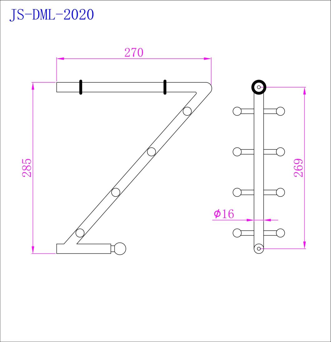 Shelf Holder Hanger Clothes Rack for Bathroom Accessory for Glass Shelf or Wooden Shelf Cc269mm