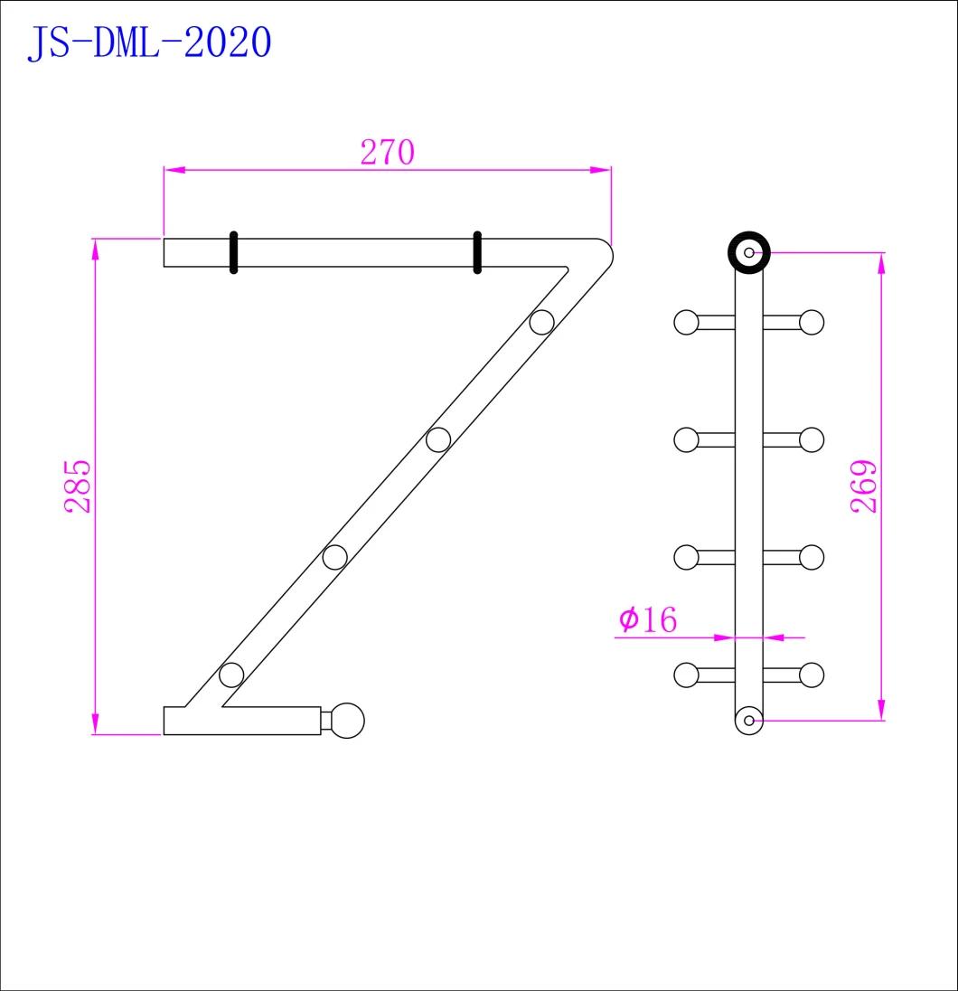 Shelf Holder Hanger Clothes Rack for Bathroom Accessory for Glass Shelf or Wooden Shelf Cc269mm