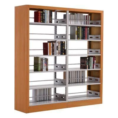 Popular Library and Equipment Material Multi-Level Store Display Shelves Furniture Design Rack Metal Sliding Door Book Shelf