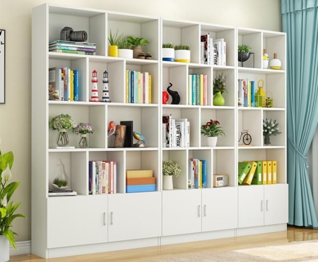 Bookshelf Simple and Economical Living Room Free Combination Bookcase Shelf Cabinet
