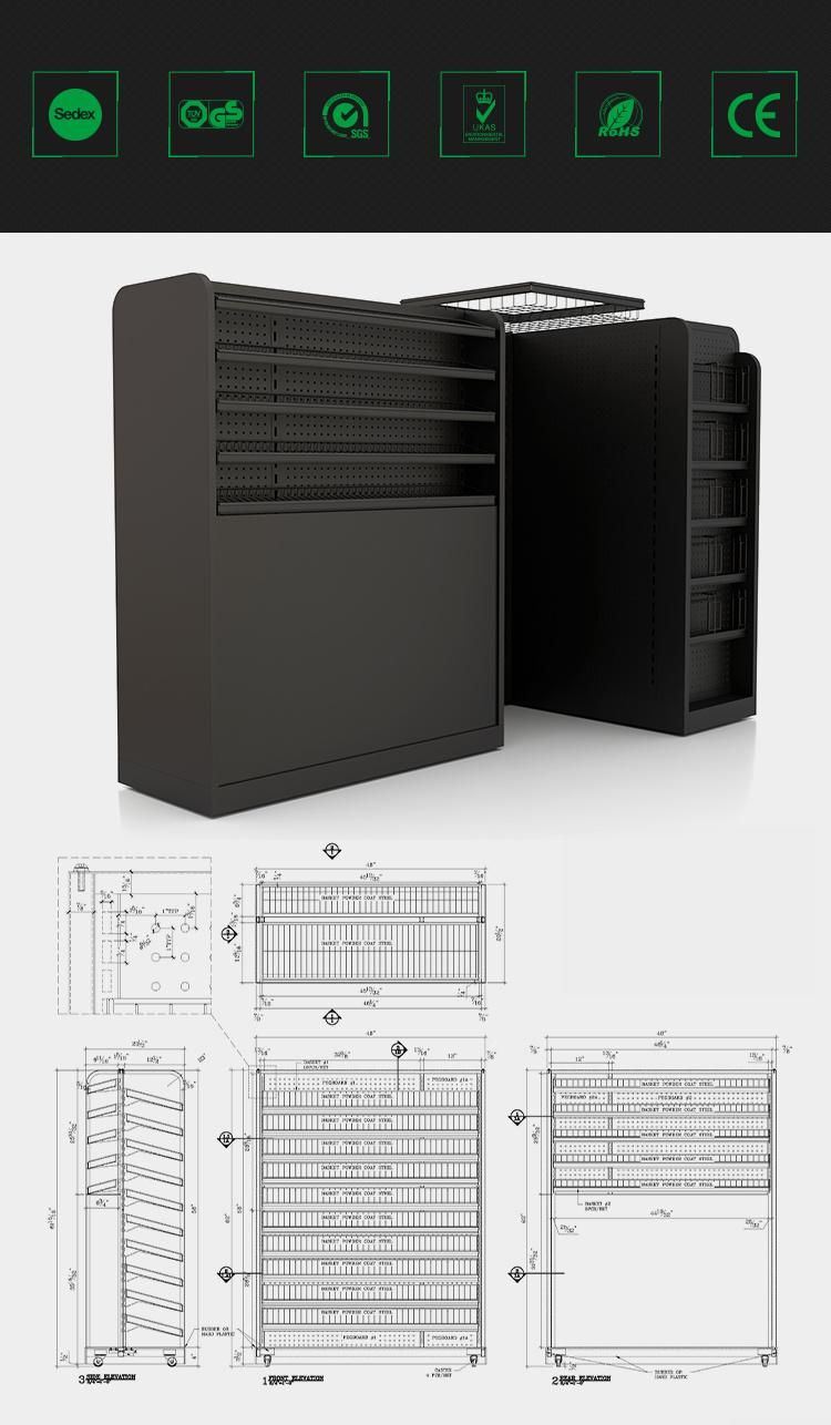 Checkout Counter Display Rack for Supermarket