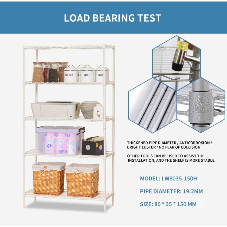 Folding Storage Rack Home Storage Foldable Kitchen Display Rack Shelf with Wheels Kitchen Organizer Shelf