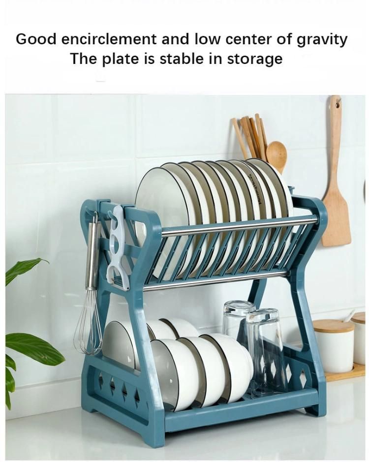 Kitchen Dishes Storage Rack Table Drain Bowl Holder Multi-Layer Household Organizing Shelf