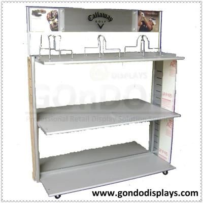 3-Shelves Metal Golf Ball Display Shelf