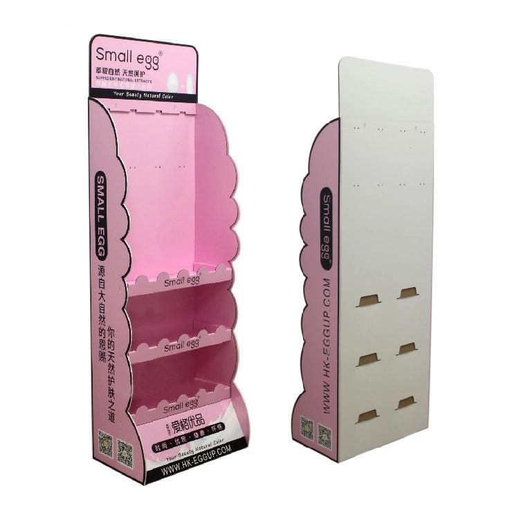 Manufacturer Professional Custom Cosmetic Corrugated Cardboard Paper Display Rack