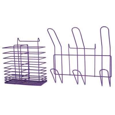 Vegetable and Fruit Metal Wire Storage Basket Knife and Fork Paper Towel Holder Three Sets Storage Baskets