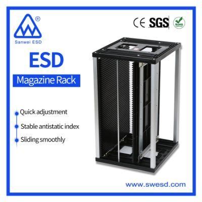 Adjustable Safe Magazine Racks SMT ESD Magazine Rack Suppliers