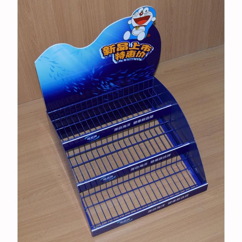 Wire Shelving Presentation Retail Shop Counter Display Snacks Food Rack (PHY1076F)