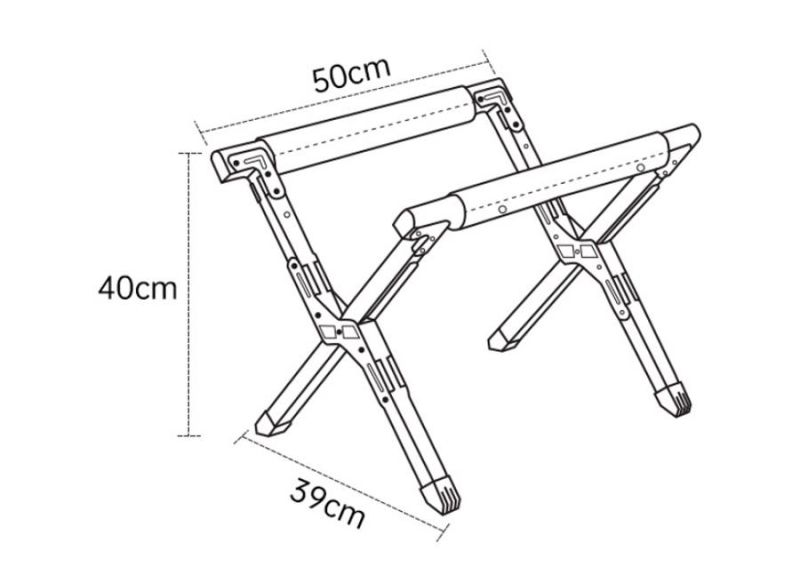 Caravan Motorhome RV Camping Accessories Aluminum Aluminum Fridge Rack Aluminum Cooler Stand