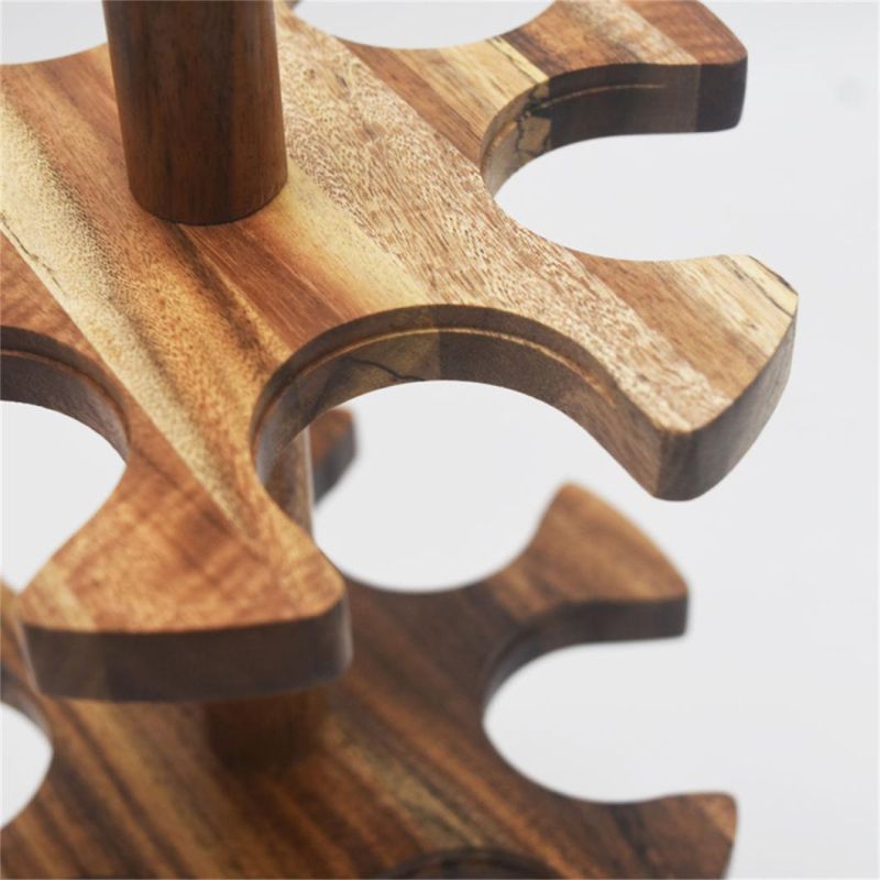 Holder Bottle Wooden Wine Display Rack Wine Holder Acacia Wood Bottle Wine Racks