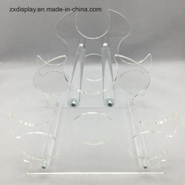 Acrylic Wine Storage Display Stand Clear Plexiglass Red Wine Holder Rack