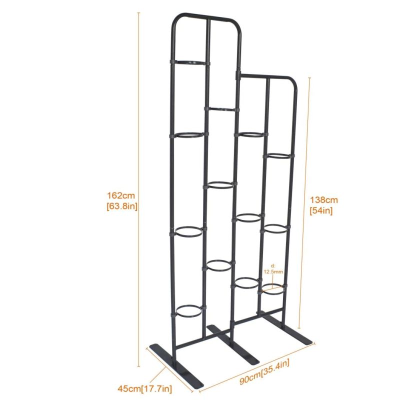 Outdoor and Indoor Floor-Standing Florist Flower Display Rack Plant Stand