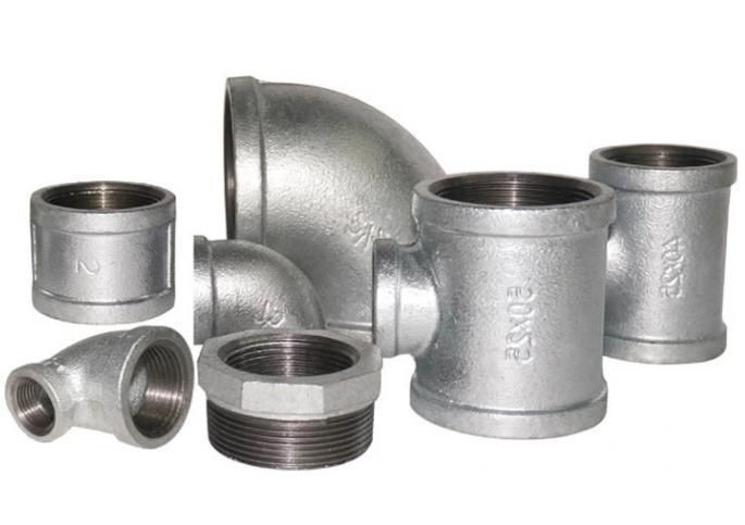 1" Galvanized Cast Iron Pipe Fittings for DIY Furniture Shelf