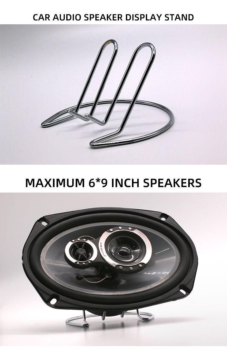 Best Price Wholesale Auto Speaker Display Rack Stainless Steel Metal Plating Car Audio Speaker Display Stand