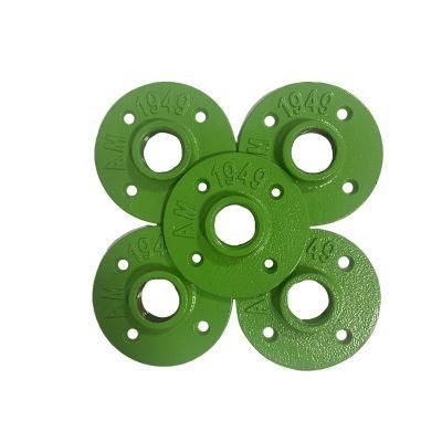 Chrome Malleable Iron 1/2 Inch 3/4 Inch Industrial Pipe Floor Flanges 4 Holes Malleable Iron Floor Flange